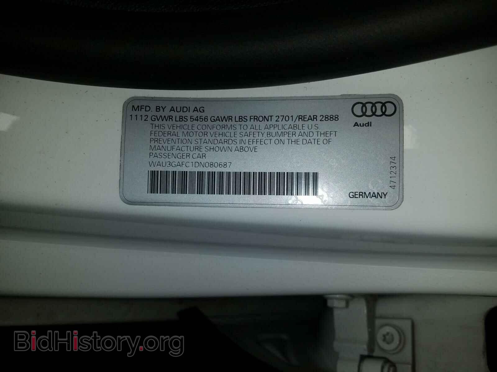2013 AUDI A7 - VIN: WAU3GAFC1DN080687 - Фото 10