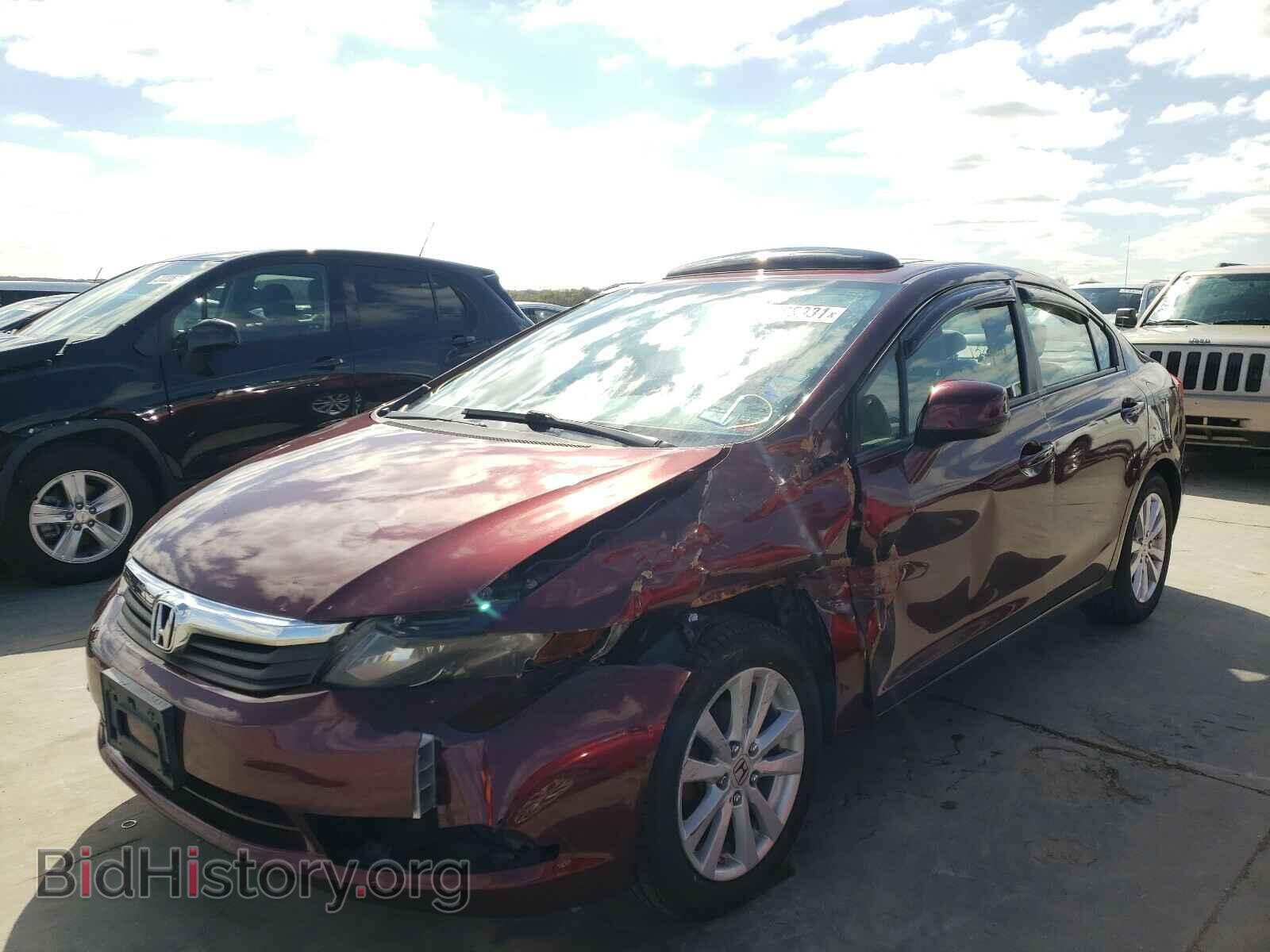 2012 HONDA CIVIC - VIN: 2HGFB2F87CH537303 - Фото 2