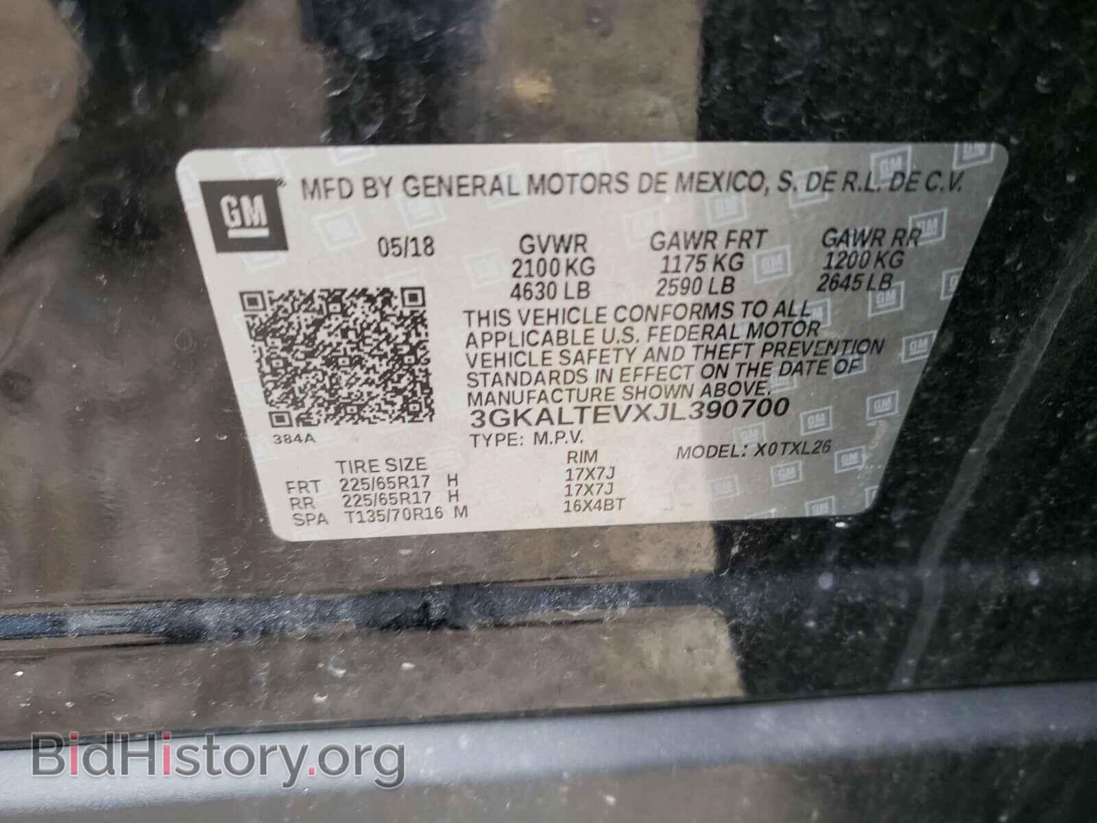 2018 GMC TERRAIN - VIN: 3GKALTEVXJL390700 - Фото 10