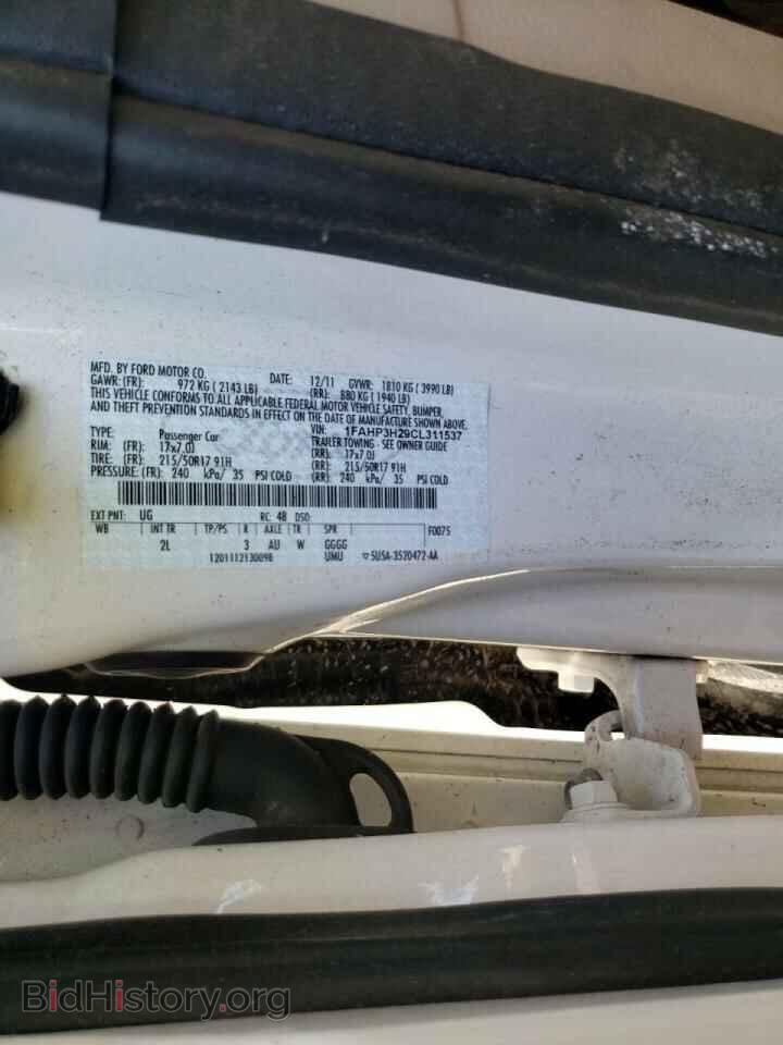 2012 FORD FOCUS - VIN: 1FAHP3H29CL311537 - Фото 10