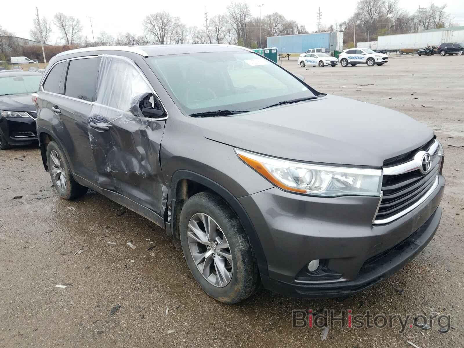 Фотография 5TDJKRFH6FS153830 - TOYOTA HIGHLANDER 2015