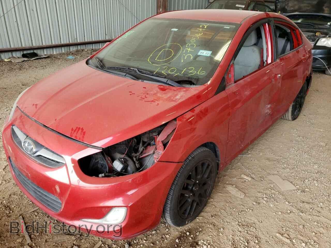 2012 HYUNDAI ACCENT - VIN: KMHCU4AE6CU211599 - Фото 2