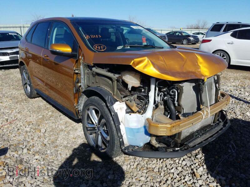 2015 Ford EDGE Edge Sport (VIN 2FMTK4AP8FBB67283) — photo 1 of 10, Copart, damage: front end