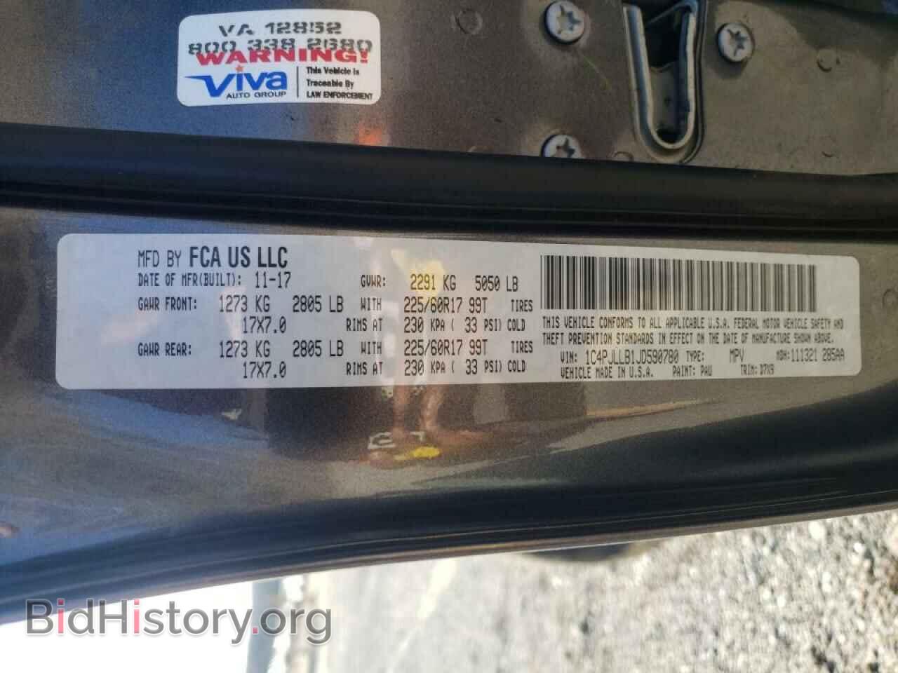 2018 JEEP CHEROKEE - VIN: 1C4PJLLB1JD590780 - Фото 10