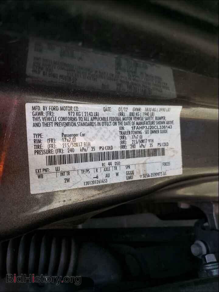 2012 FORD FOCUS - VIN: 1FAHP3J20CL336143 - Photo 10