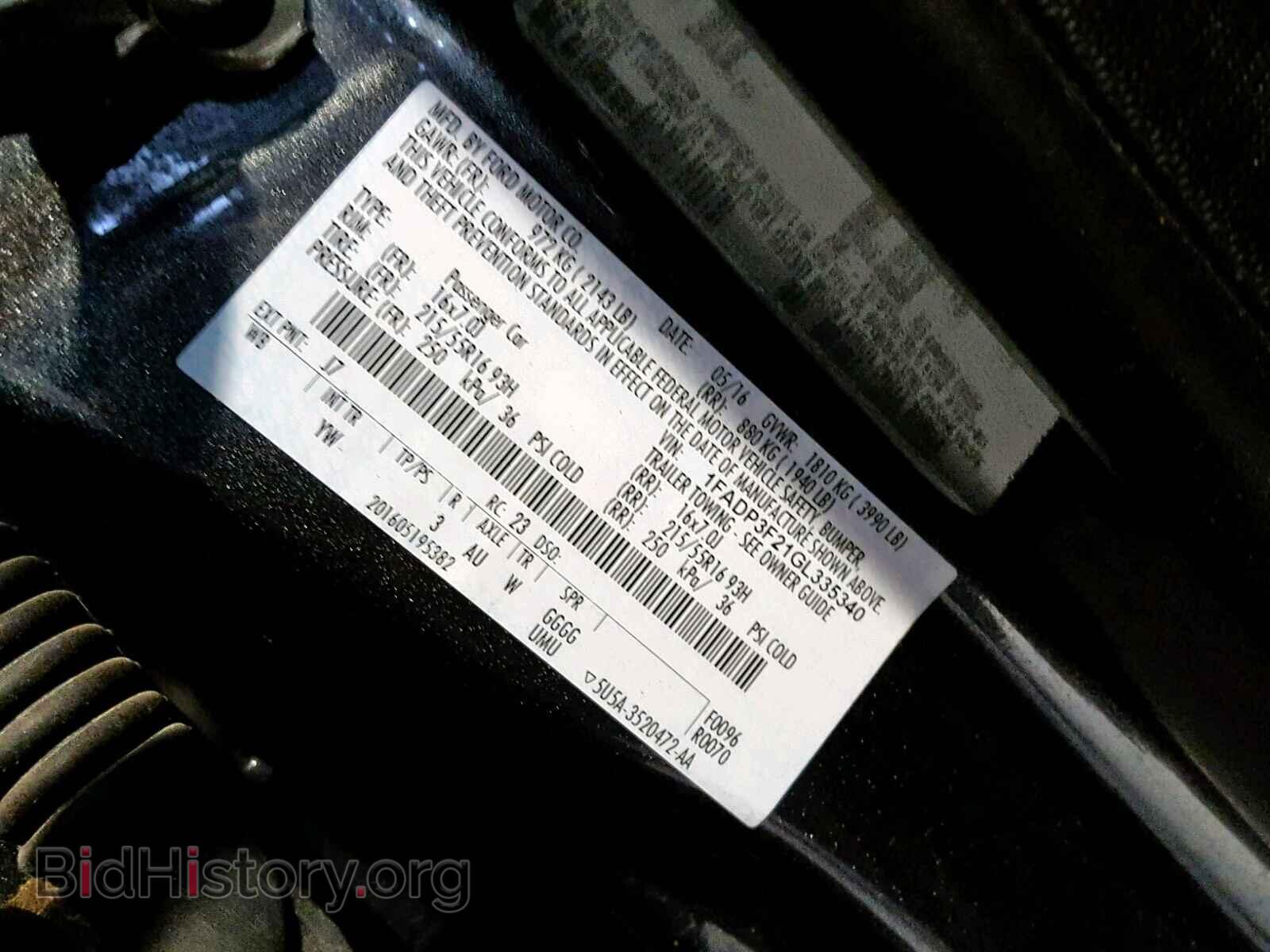 2016 FORD FOCUS SE - VIN: 1FADP3F21GL335340 - Фото 10