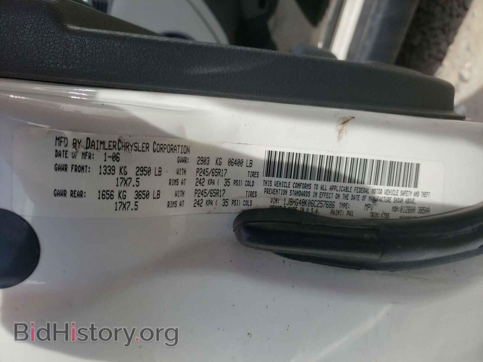 2006 JEEP COMMANDER - VIN: 1J8HG48K06C257686 - Photo 10