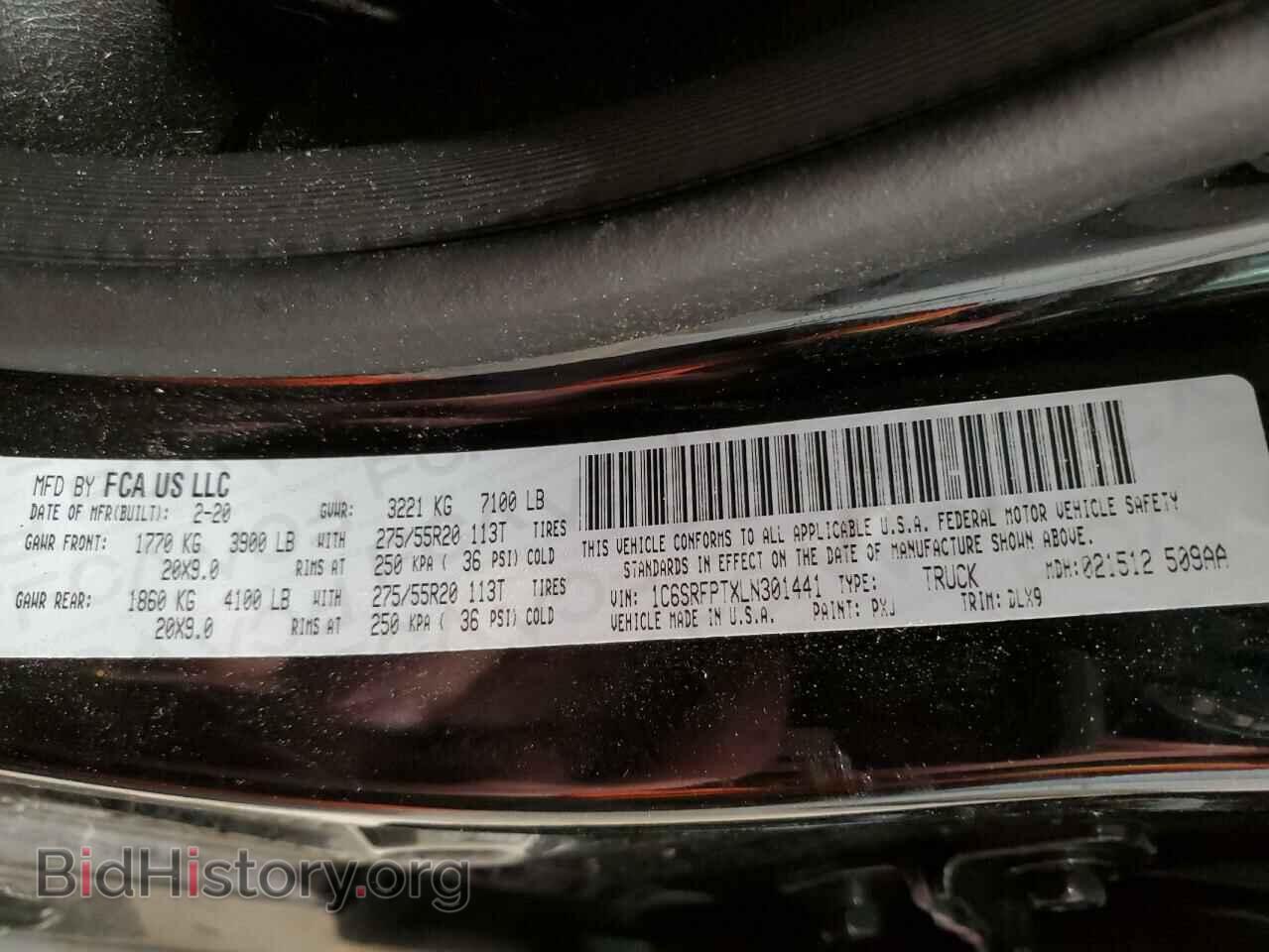 2020 RAM 1500 - VIN: 1C6SRFPTXLN301441 - Photo 12