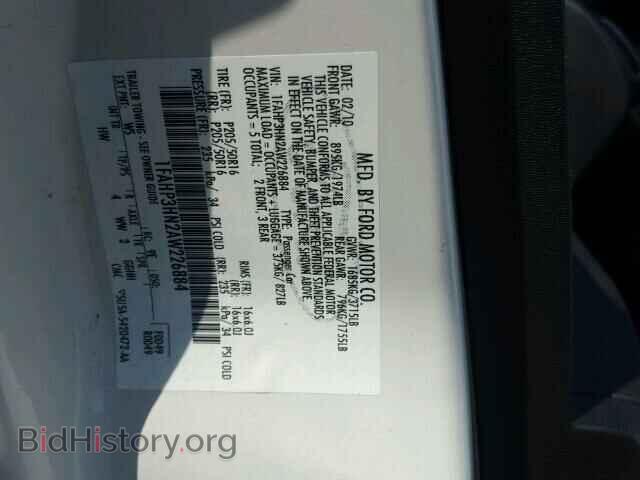 2010 FORD FOCUS - VIN: 1FAHP3HN2AW226884 - Фото 10