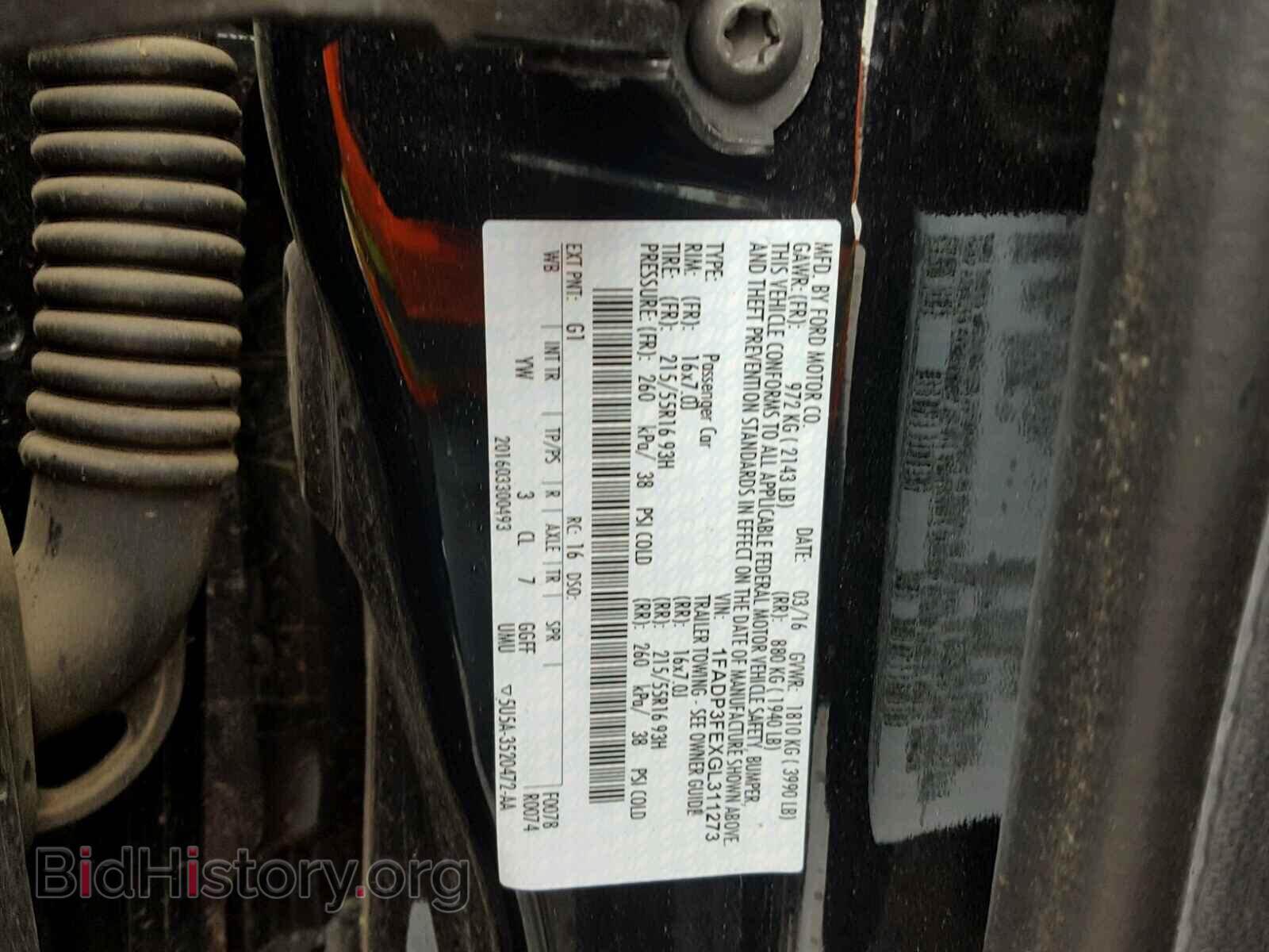2016 FORD FOCUS - VIN: 1FADP3FEXGL311273 - Photo 10