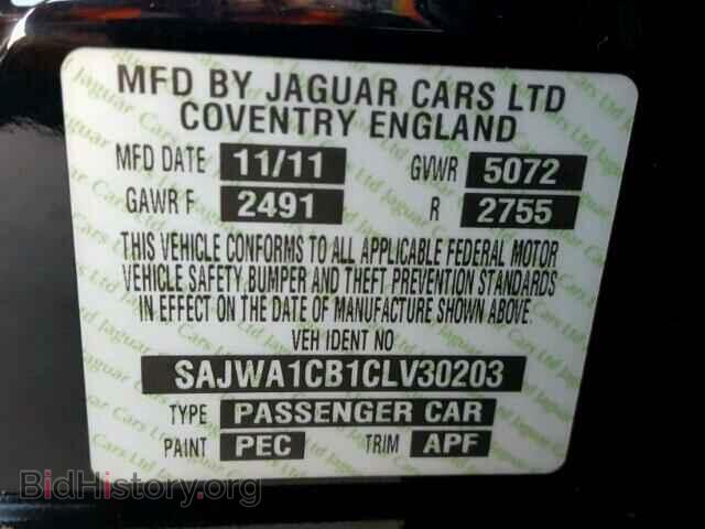 2012 JAGUAR XJ - VIN: SAJWA1CB1CLV30203 - Фото 10