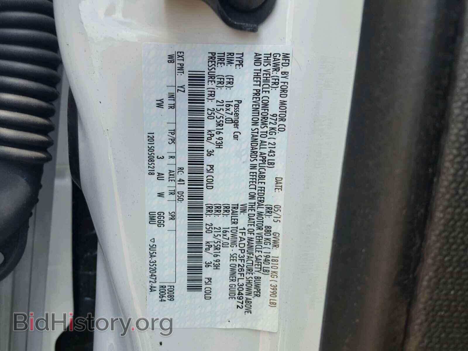2015 FORD FOCUS - VIN: 1FADP3F26FL304972 - Photo 10
