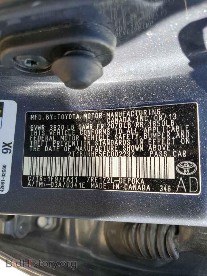 2014 TOYOTA COROLLA - VIN: 2T1BURHE5EC002292 - Photo 12