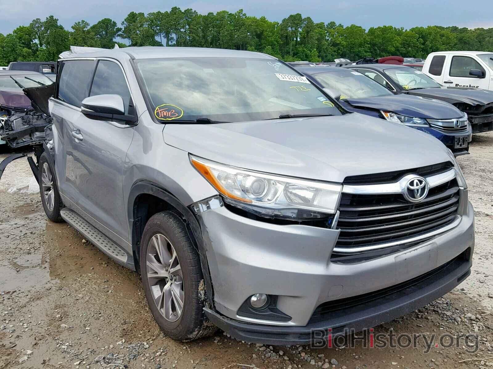 Photo 5TDZKRFHXGS156086 - TOYOTA HIGHLANDER 2016