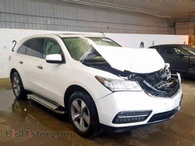 2014 Acura MDX, белый — VIN 5FRYD4H23EB018357, Copart