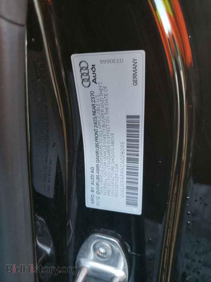 2012 AUDI A5 - VIN: WAUCFAFRXCA028245 - Photo 12