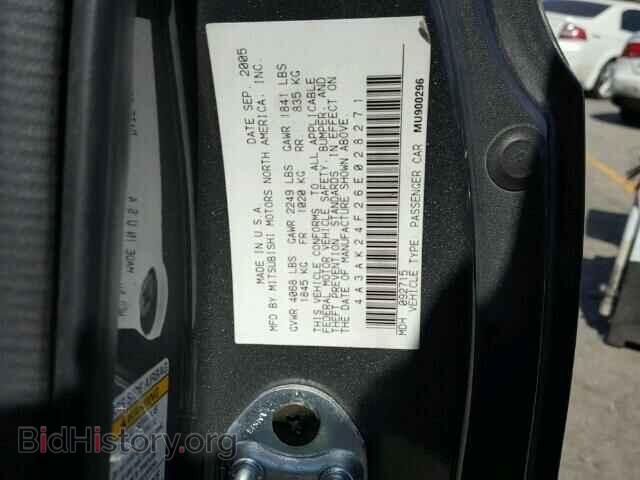 2006 MITSUBISHI ECLIPSE - VIN: 4A3AK24F26E028271 - Фото 10