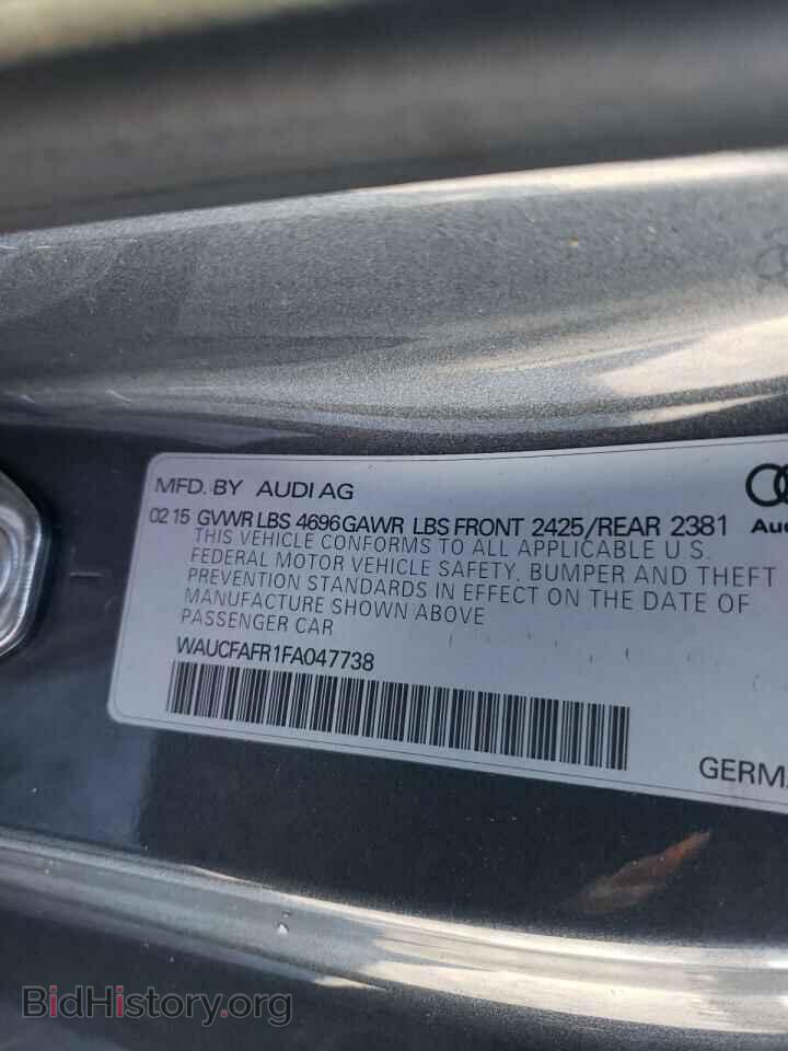 2015 AUDI A5 - VIN: WAUCFAFR1FA047738 - Фото 10