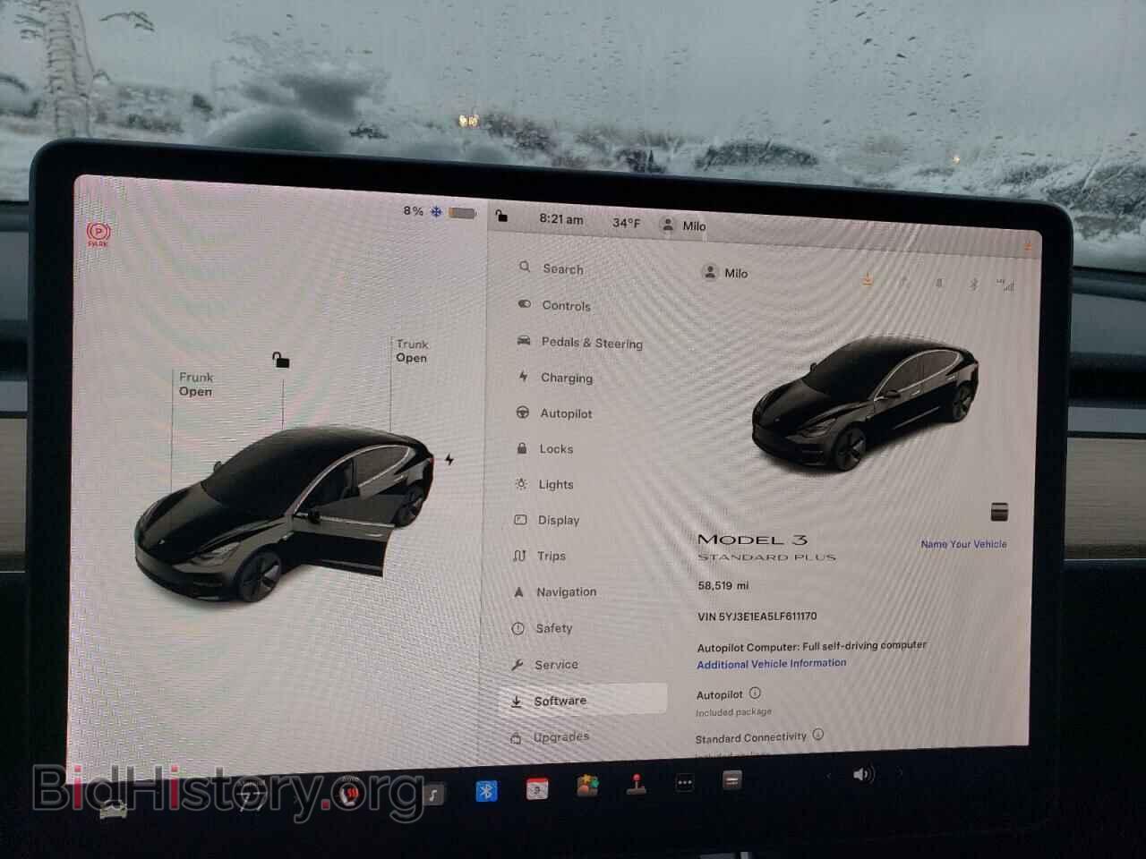 2020 TESLA MODEL 3 - VIN: 5YJ3E1EA5LF611170 - Фото 9