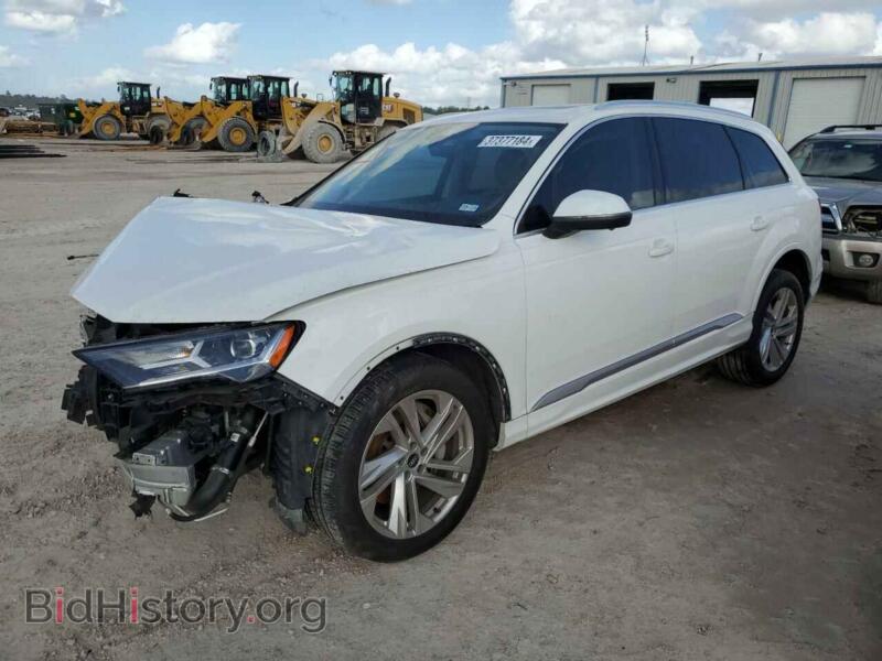 2021 Audi Q7 Premium Plus (VIN WA1LJAF78MD037181) — photo 1 of 14, Copart, damage: front end