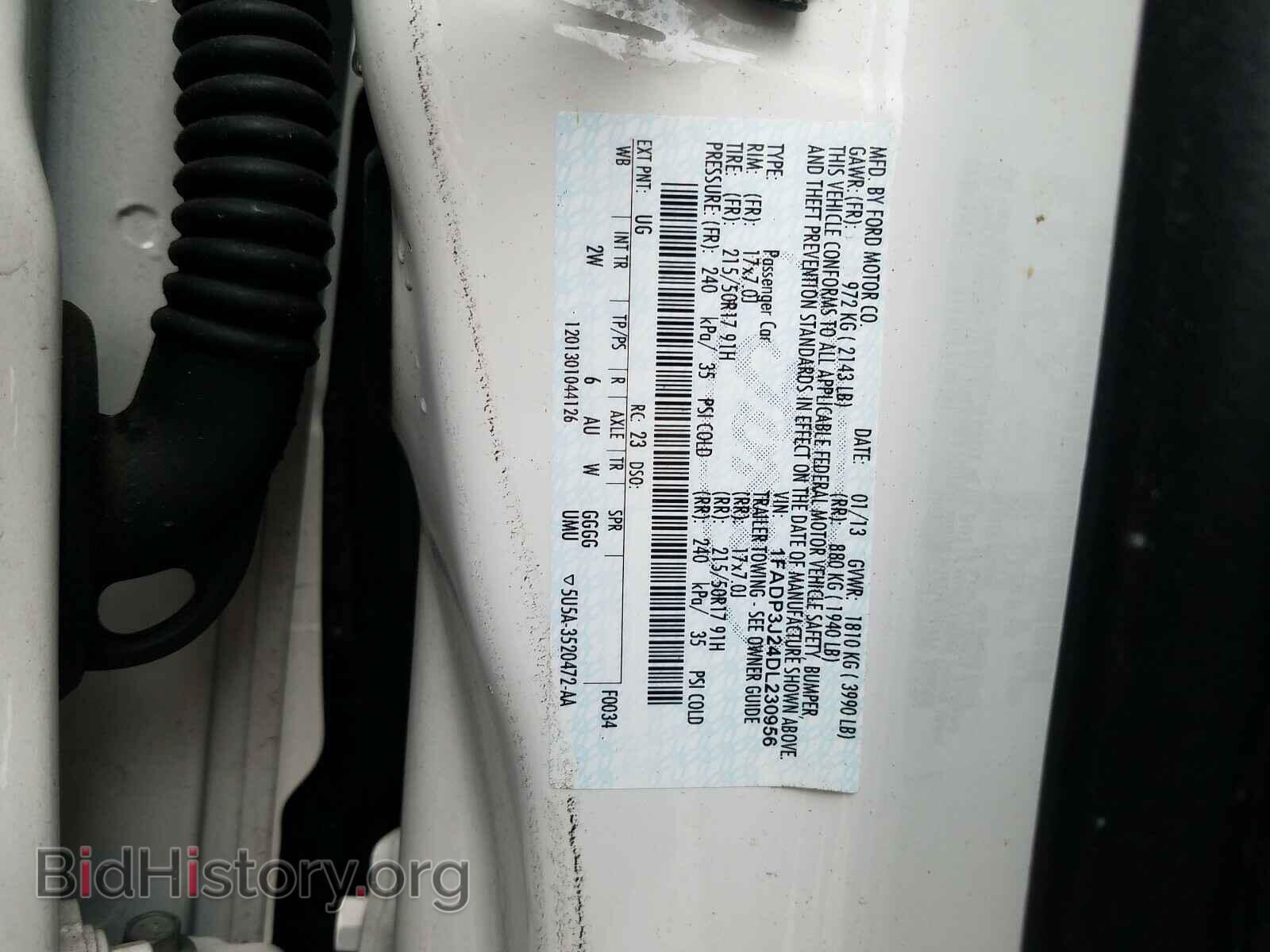 2013 FORD FOCUS - VIN: 1FADP3J24DL230956 - Фото 10