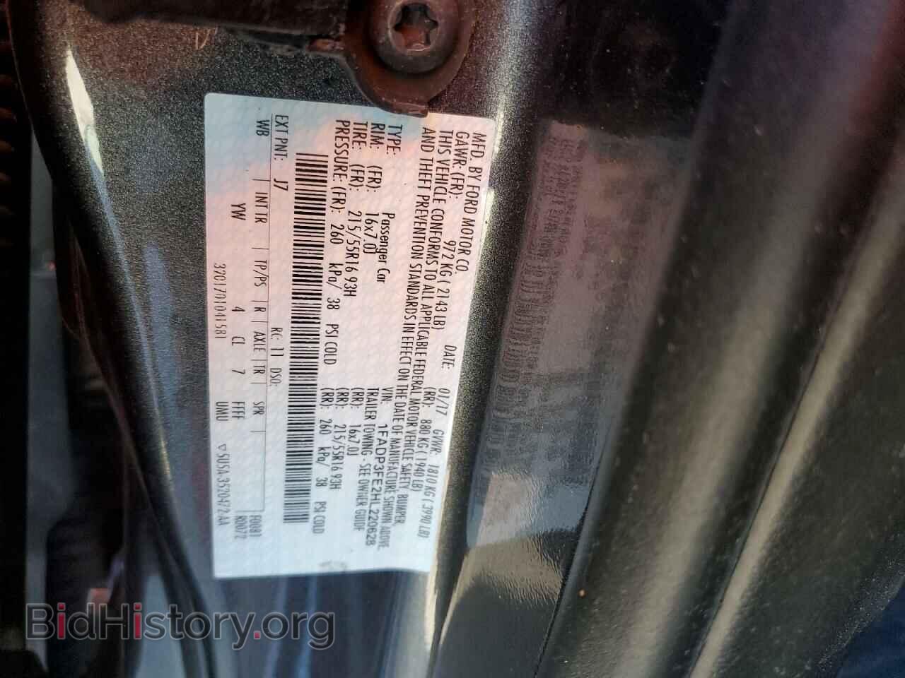 2017 FORD FOCUS - VIN: 1FADP3FE2HL220628 - Фото 13