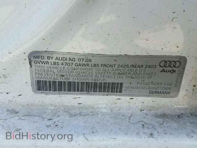 2010 AUDI A4 - VIN: WAUAFAFL8AN012909 - Фото 10