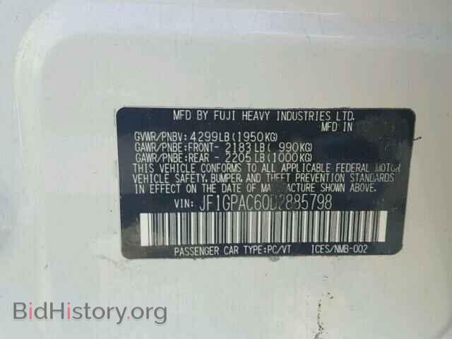2013 SUBARU IMPREZA - VIN: JF1GPAC60D2885798 - Фото 10