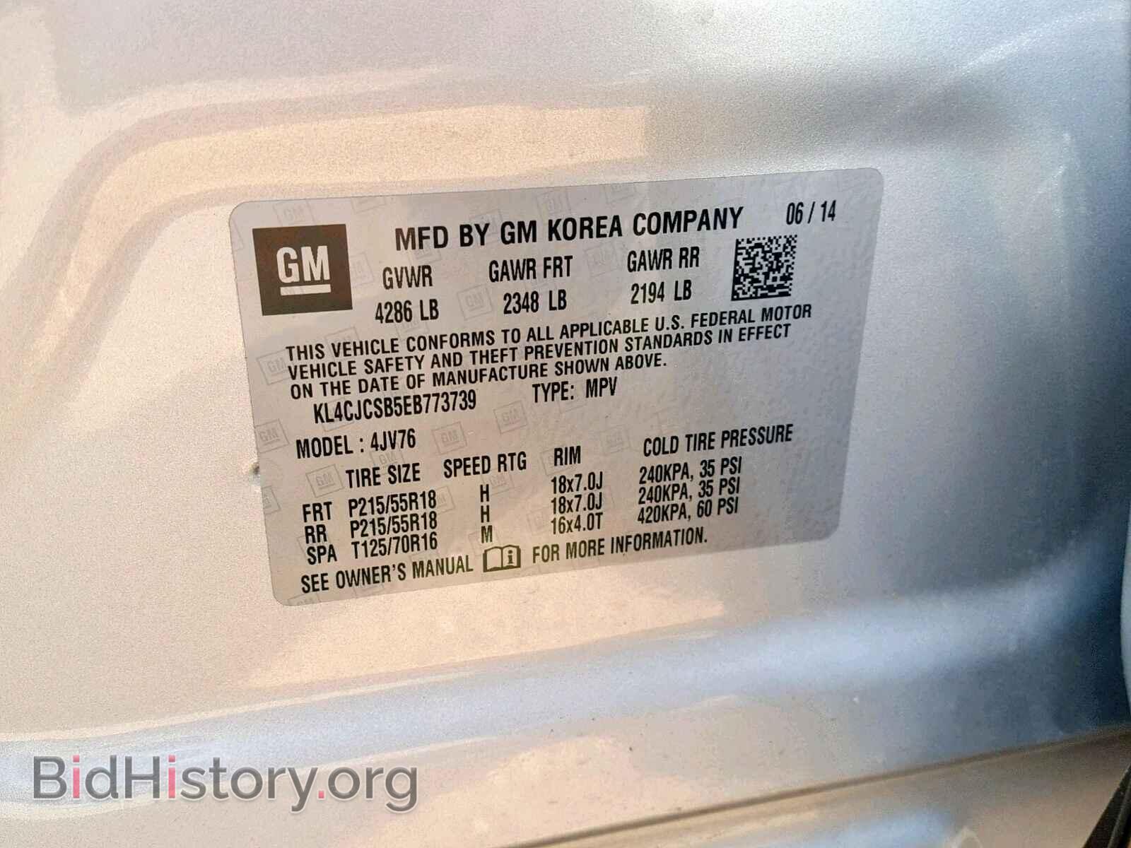2014 BUICK ENCORE - VIN: KL4CJCSB5EB773739 - Photo 10