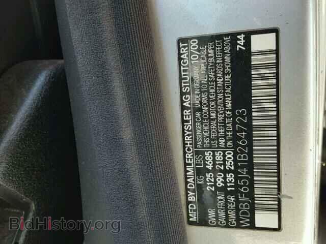 2001 MERCEDES-BENZ E - VIN: WDBJF65J41B264723 - Photo 10