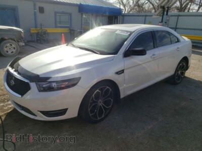 2015 Ford TAURUS Taurus SHO, белый — VIN 1FAHP2KTXFG161463, Copart