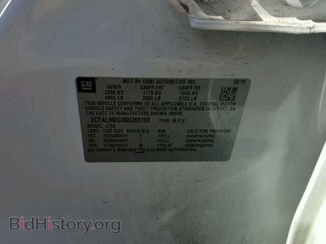 2011 GMC TERRAIN - VIN: 2CTALMEC0B6265103 - Photo 10