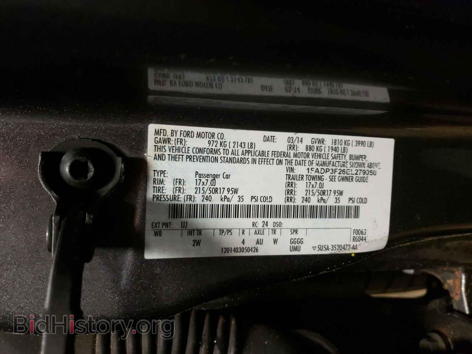 2014 FORD FOCUS - VIN: 1FADP3F26EL279960 - Photo 10