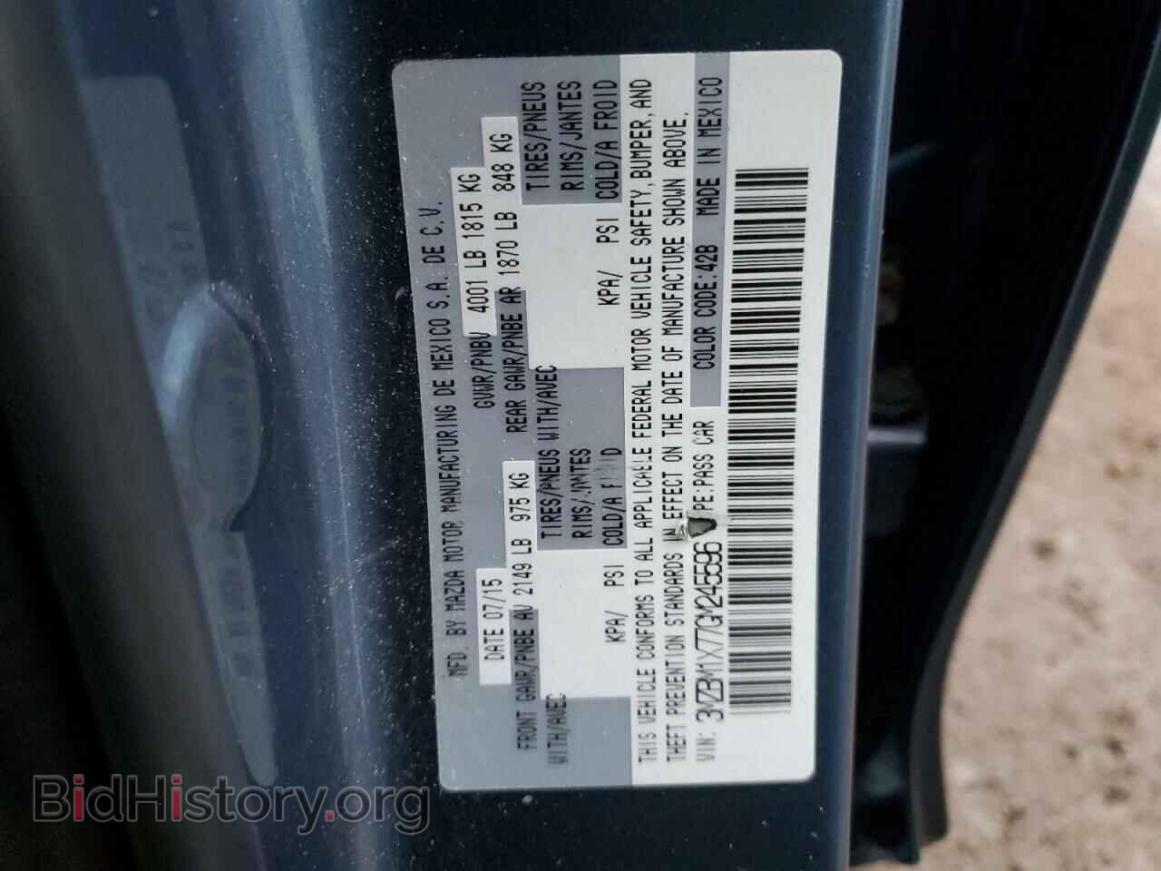 2016 MAZDA 3 - VIN: 3MZBM1X77GM245596 - Фото 12