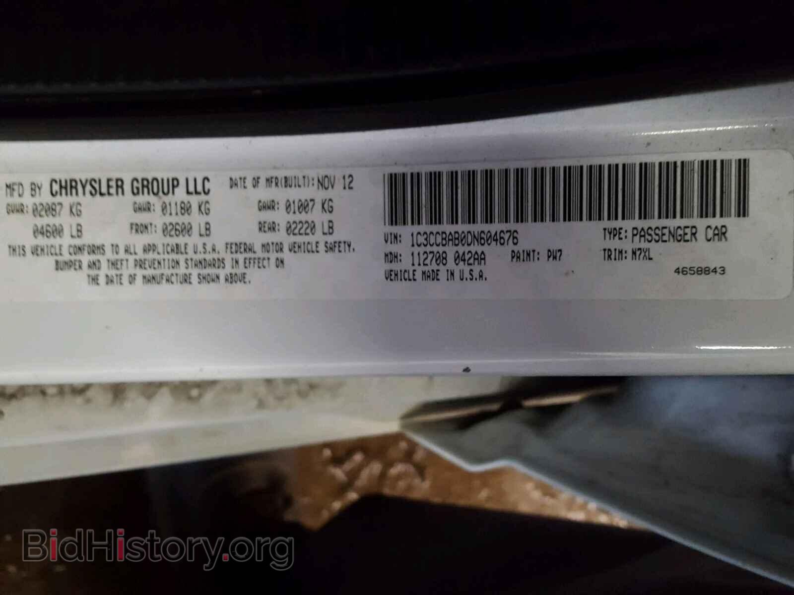 2013 CHRYSLER 200 - VIN: 1C3CCBAB0DN604676 - Photo 10