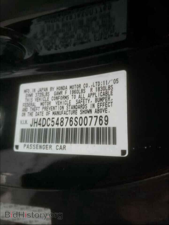 2006 ACURA RSX - VIN: JH4DC54876S007769 - Фото 10