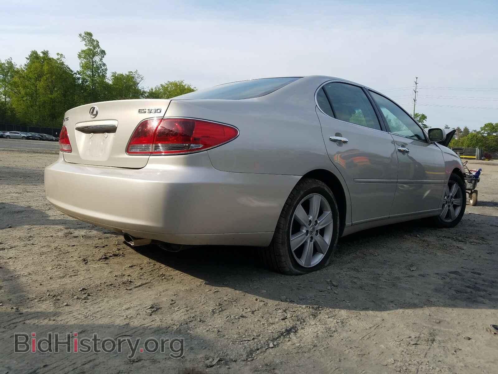 2005 LEXUS ES330 - VIN: JTHBA30G155138899 - Фото 4