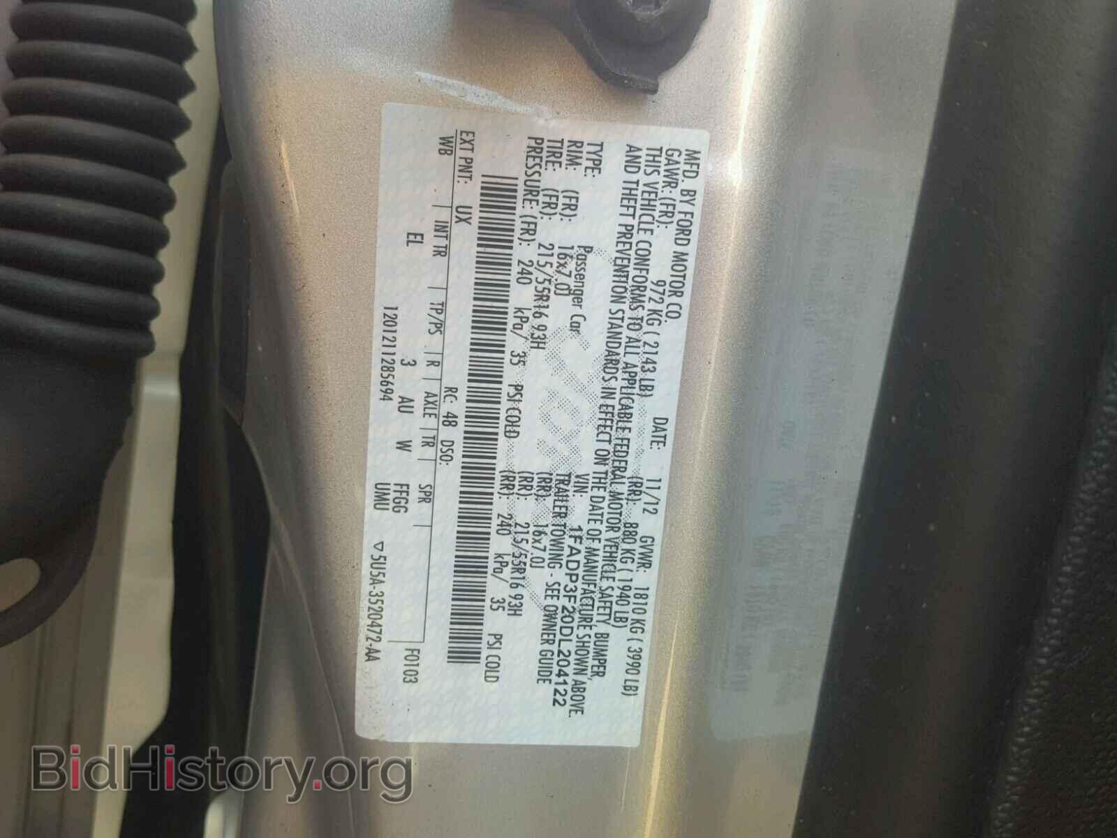 2013 FORD FOCUS - VIN: 1FADP3F20DL204122 - Photo 10