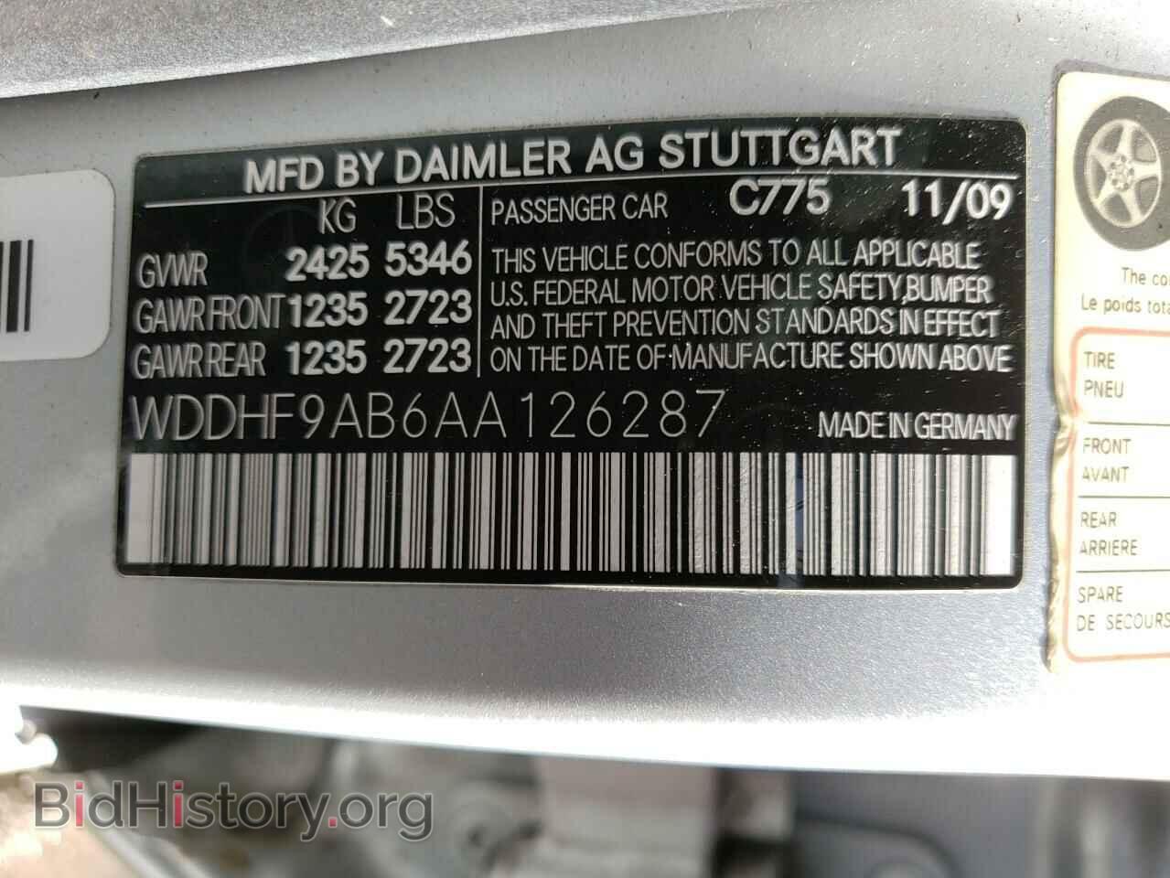 2010 MERCEDES-BENZ E-CLASS - VIN: WDDHF9AB6AA126287 - Фото 10