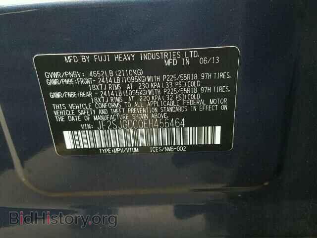2014 SUBARU FORESTER - VIN: JF2SJGDC0EH456464 - Фото 10
