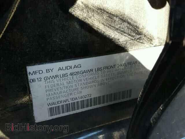 2013 AUDI A4 - VIN: WAUDFAFL1DA140272 - Фото 10