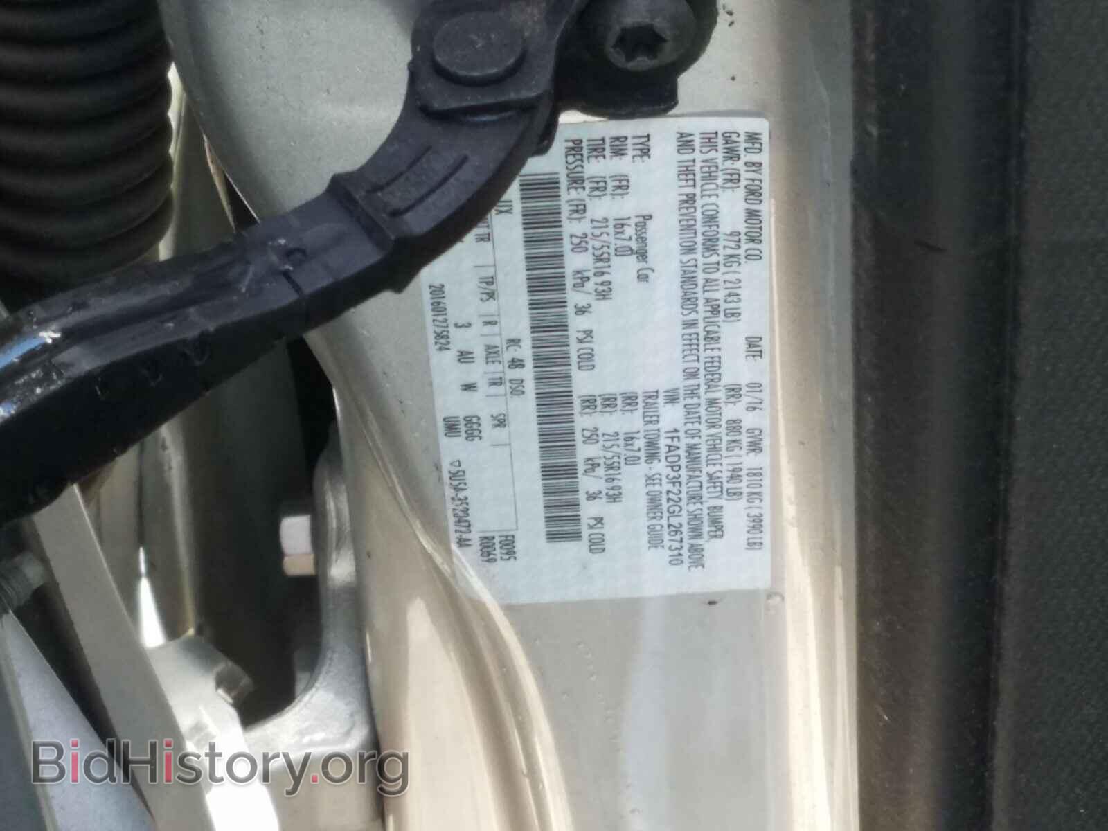 2016 FORD FOCUS - VIN: 1FADP3F22GL267310 - Фото 10