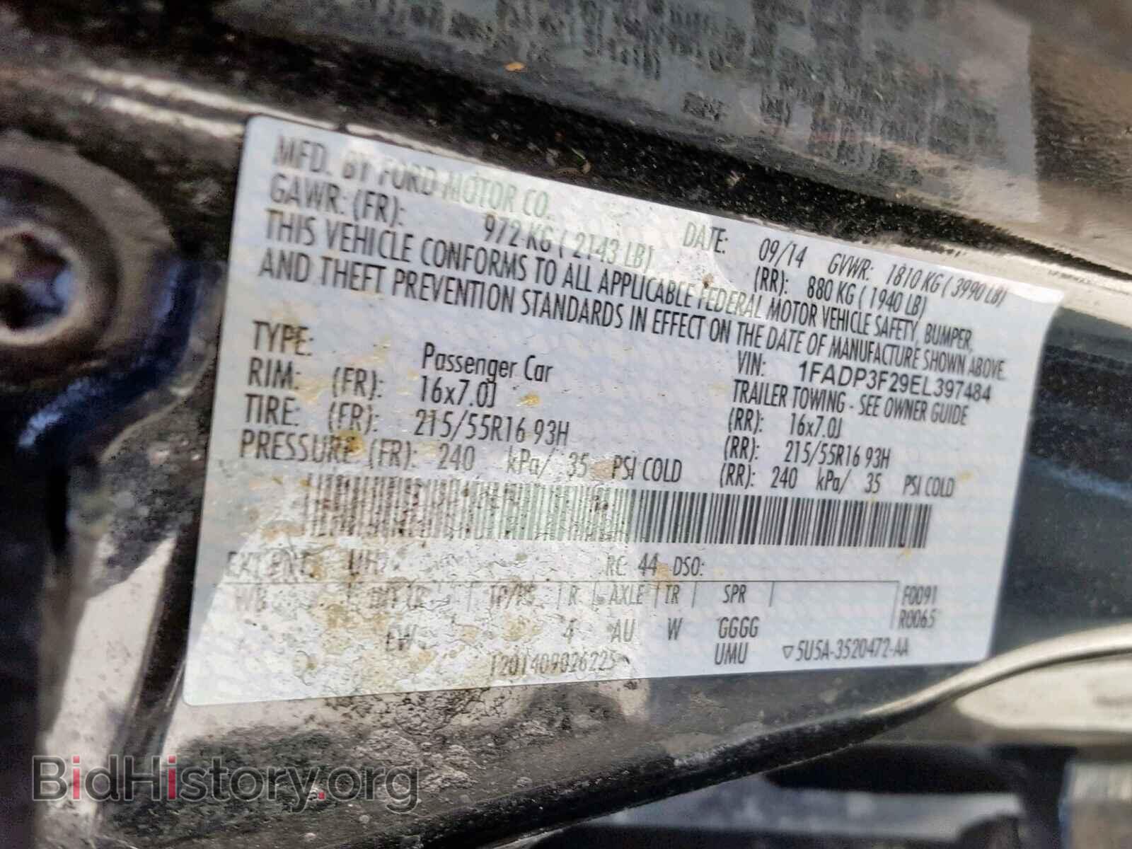 2014 FORD FOCUS SE - VIN: 1FADP3F29EL397484 - Фото 10
