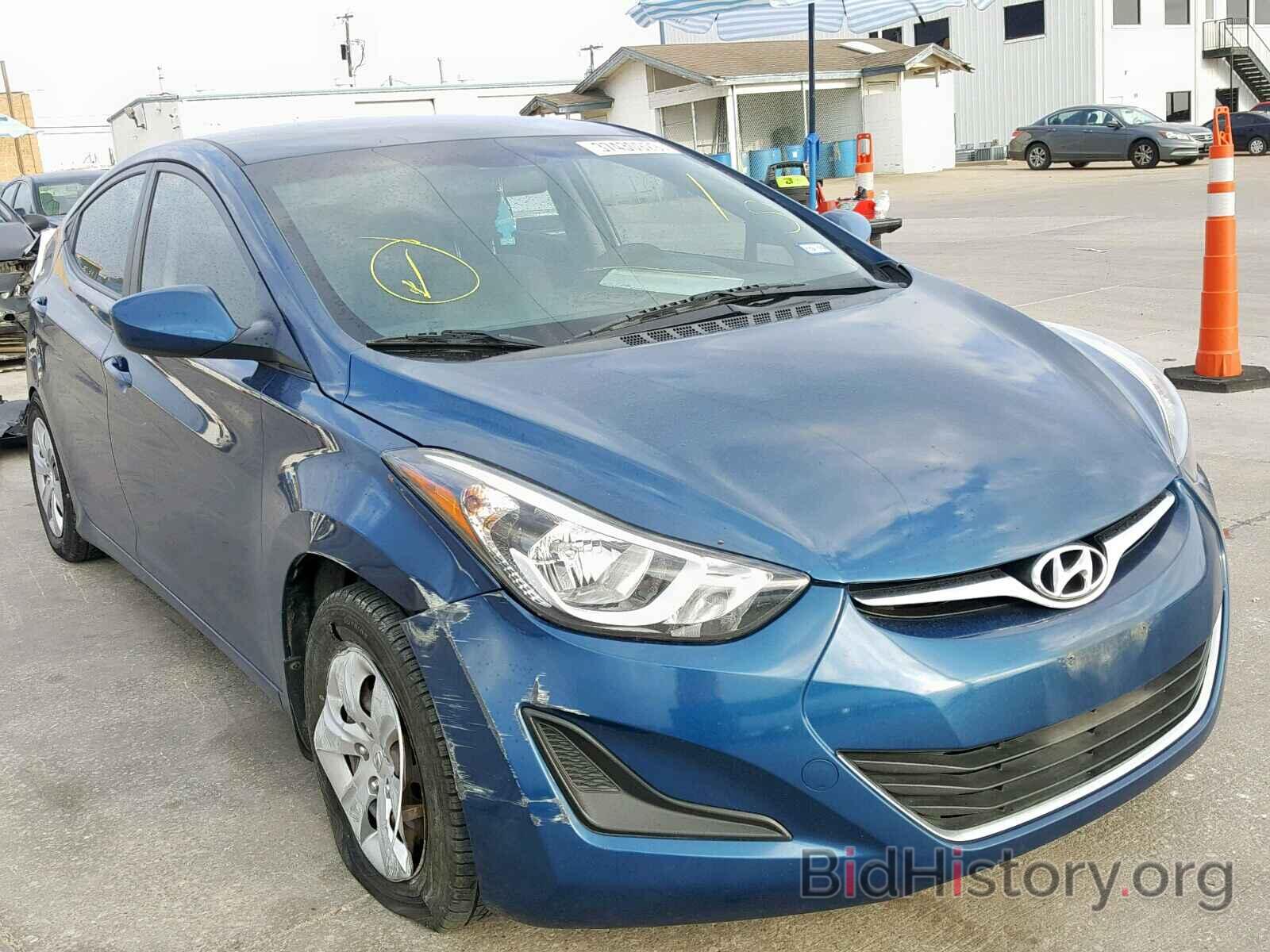 Photo KMHDH4AEXGU547741 - HYUNDAI ELANTRA 2016