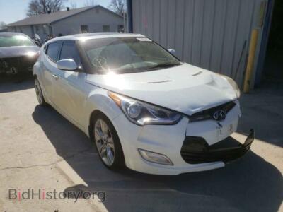 2013 Hyundai VELOSTER, белый — VIN KMHTC6AD1DU155238, Copart