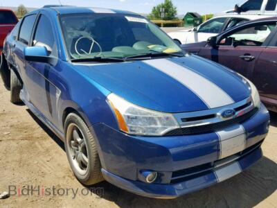 2008 Ford FOCUS SE, синий — VIN 1FAHP35N98W110113, Copart