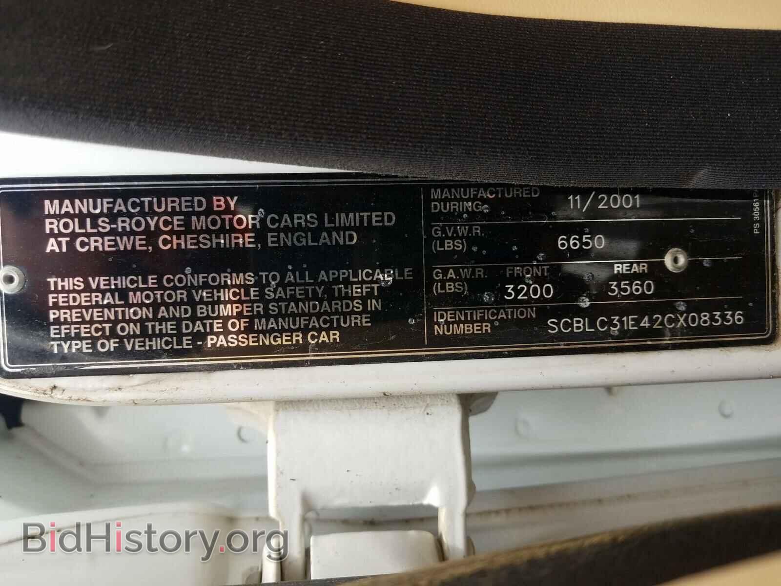 2002 BENTLEY ALL MODELS - VIN: SCBLC31E42CX08336 - Photo 10