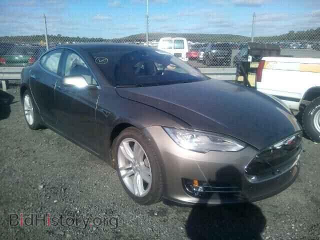 2015 Tesla MODEL S 70 (VIN 5YJSA1S22FF087453) — фото 1 из 10, Copart, повреждение: бок