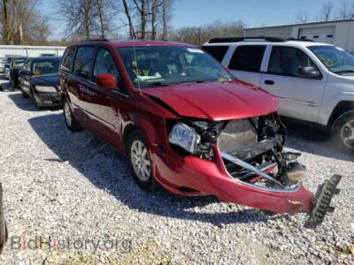 2015 Chrysler MINIVAN Town & COU, maroon — VIN 2C4RC1BG3FR582608, Copart