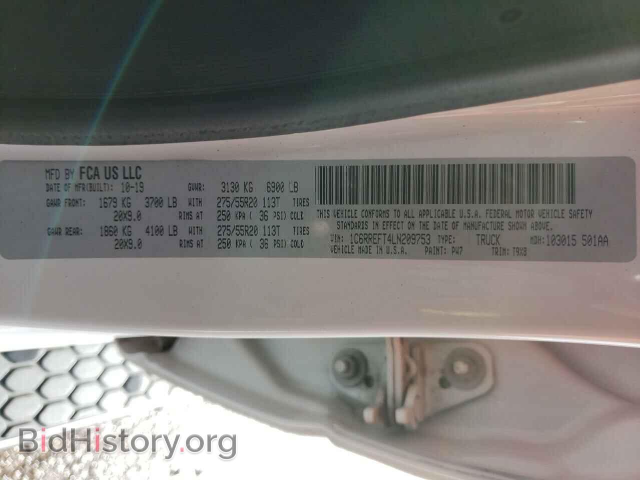 2020 RAM 1500 - VIN: 1C6RREFT4LN209753 - Фото 13